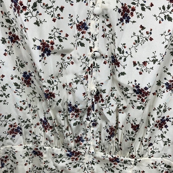 NWT Veronica Beard Riggins Dress Silk Floral Whitestone Mini Sz 12 - Picture 6 of 15
